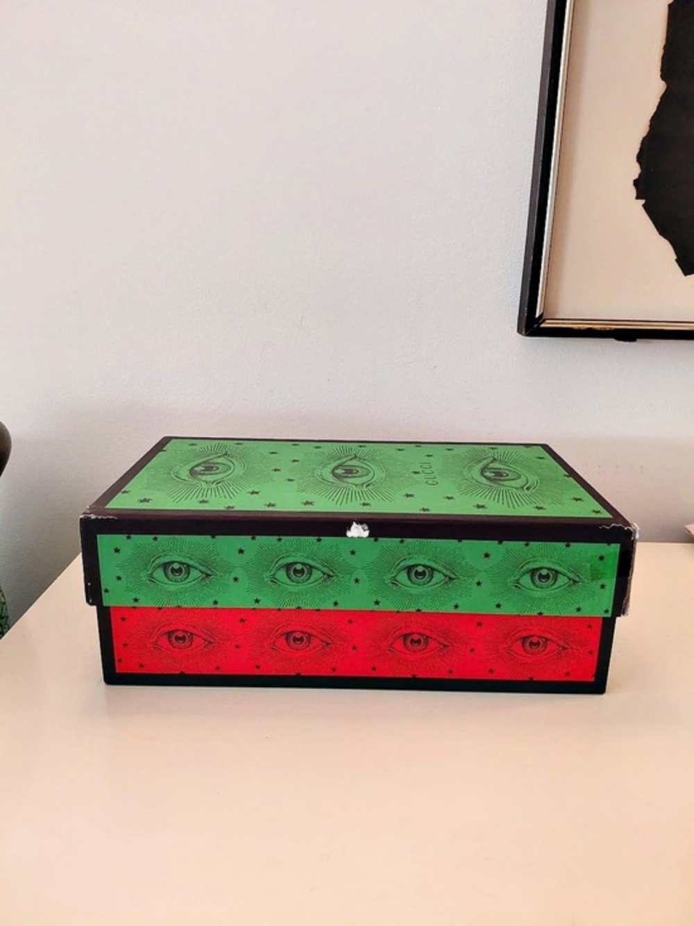 Gucci Garden Eye Print Shoe Box